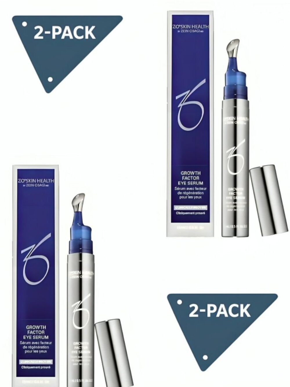 ZO Skin Health Growth Factor Eye Serum 15mL Firming Eye Treatment New in Box 2X
